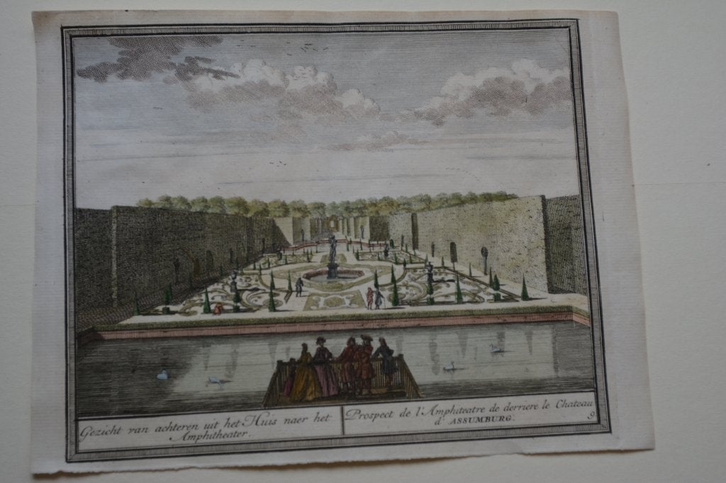 HEEMSKERK ASSEMBURG 3X HENDRIK DE LETH 1732-'33 GRAVURES E61, Antiek en Kunst, Kunst | Etsen en Gravures, Verzenden, Stadsgezicht