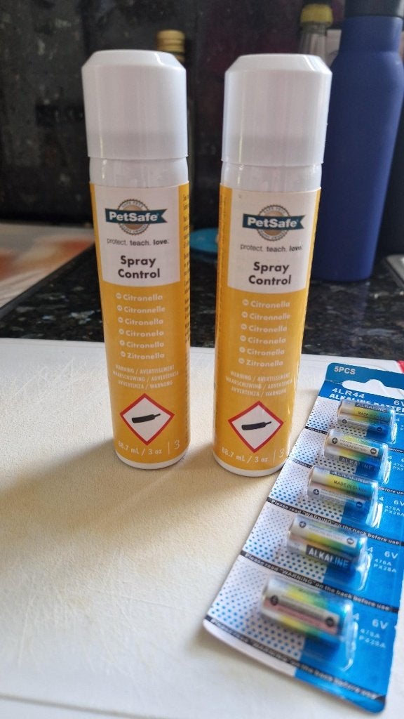 Petsafe antiblaf spray + 5 baterijen 6v, Ophalen of Verzenden, Nieuw, Halsband