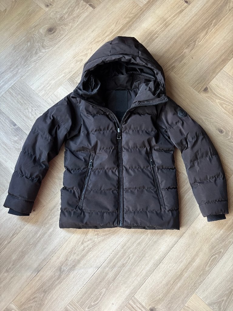 Airforce winterjas (zwart) maat 8, Gebruikt, Jongen of Meisje, Ophalen of Verzenden, Airforce