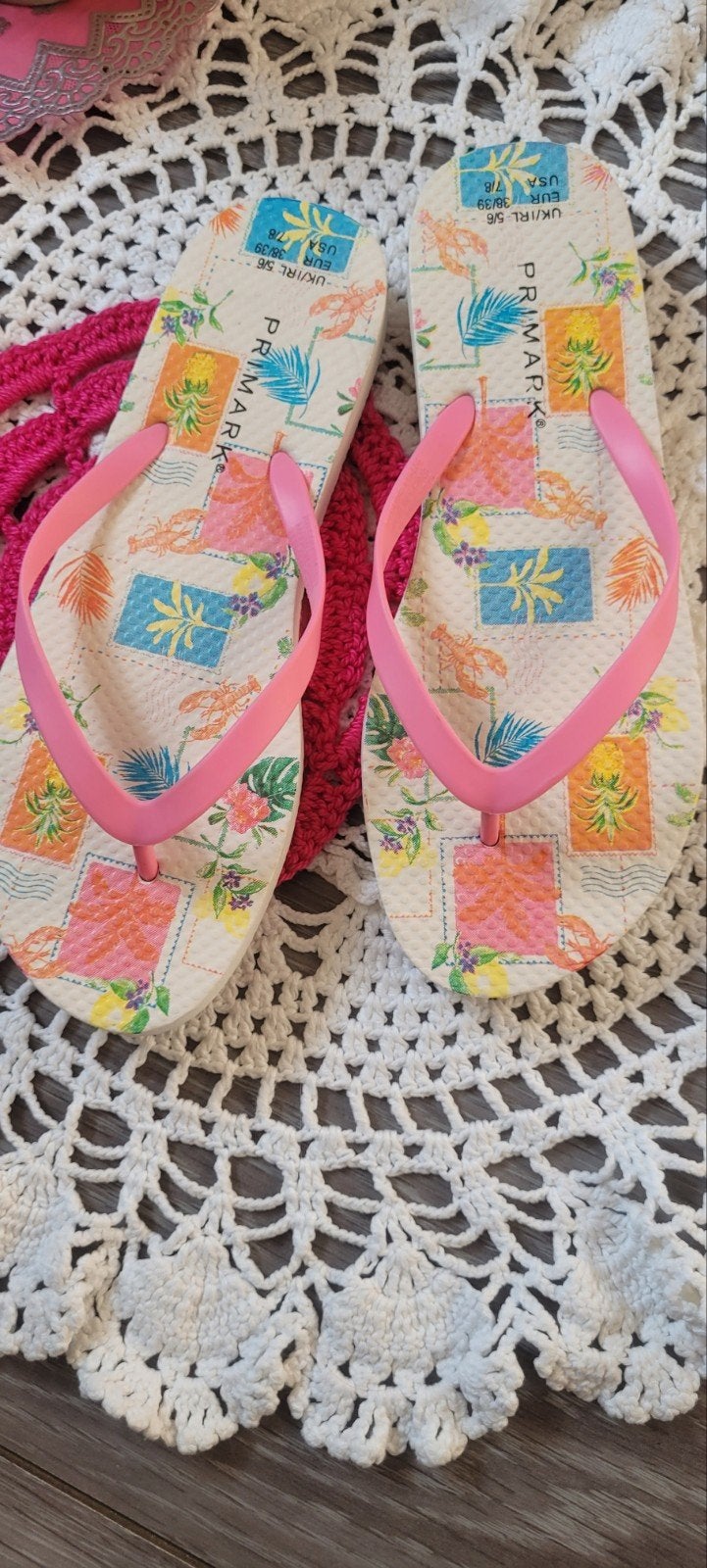 Primark slippers met tropische print, maat 38/39, Slippers, Overige kleuren, Primark, Nieuw