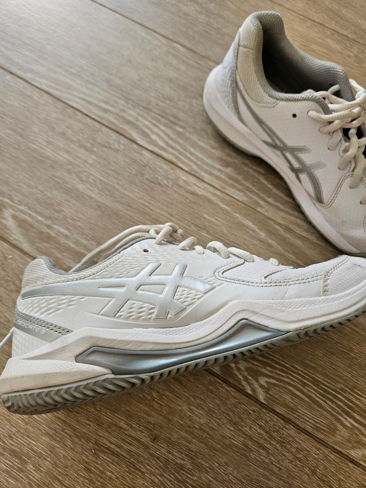 ASICS Gel-Dedicate 8 tennisschoenen - Maat 38,5, Wit, Ophalen of Verzenden, Sneakers of Gympen, Gedragen