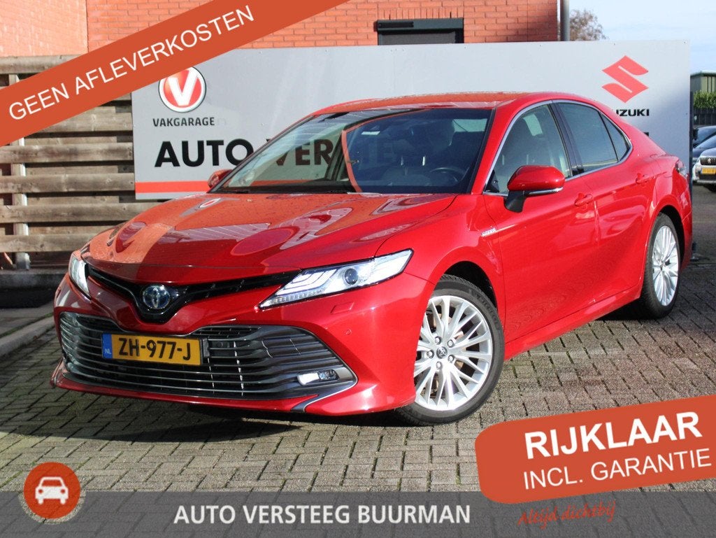 Toyota Camry 2.5 Hybrid Premium Automaat Navigatie, Elektris, Auto's, Toyota, Gebruikt, Euro 6, 4 cilinders, 2487 cc