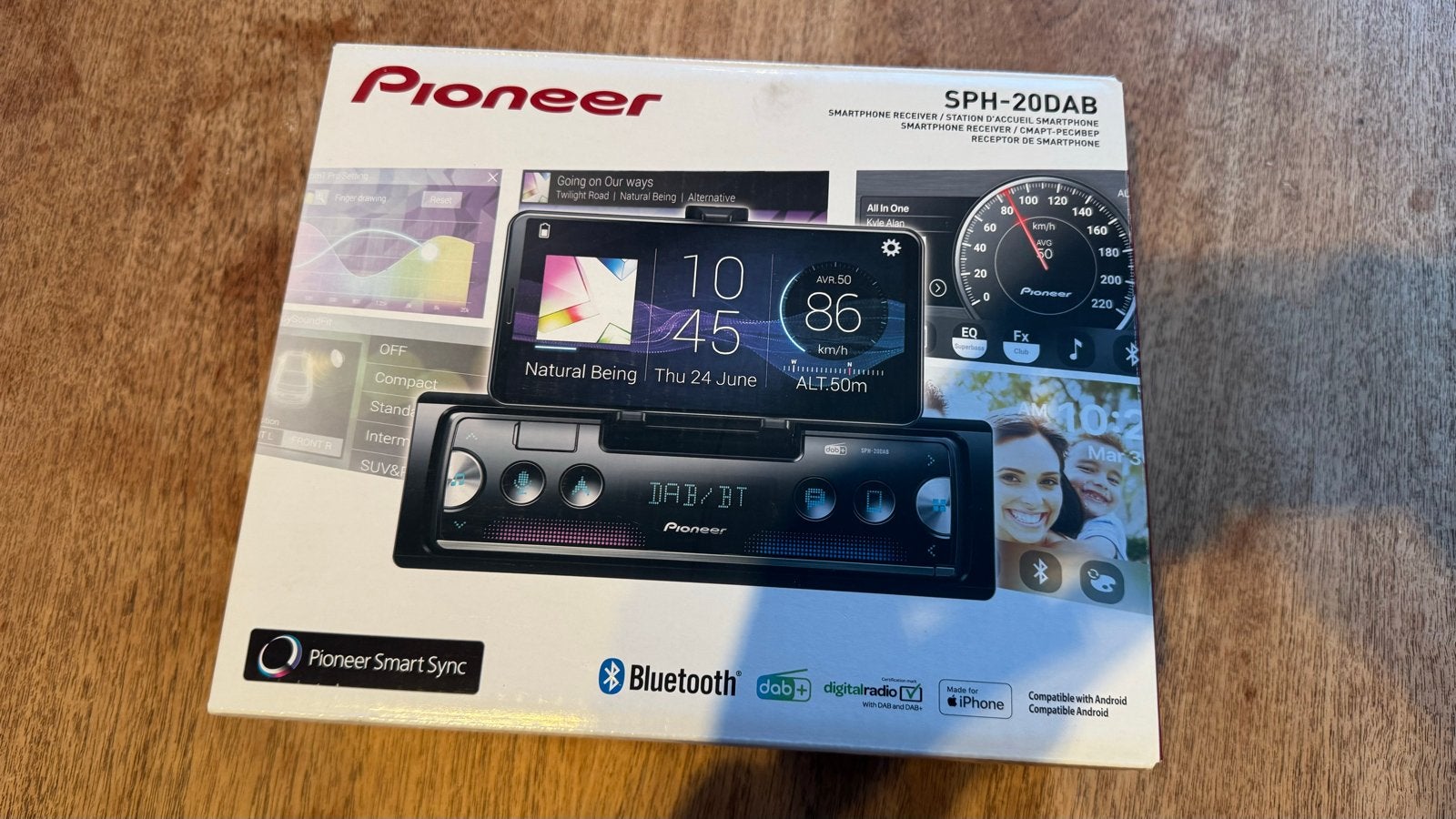 Pioneer SPH-20DAB autoradio DAB+ Bluetooth 4x50w, Ophalen of Verzenden, Zo goed als nieuw
