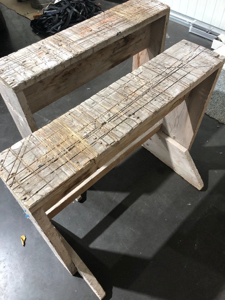 Houten bokken, Ophalen, 50 mm of meer, Pallet, Minder dan 200 cm