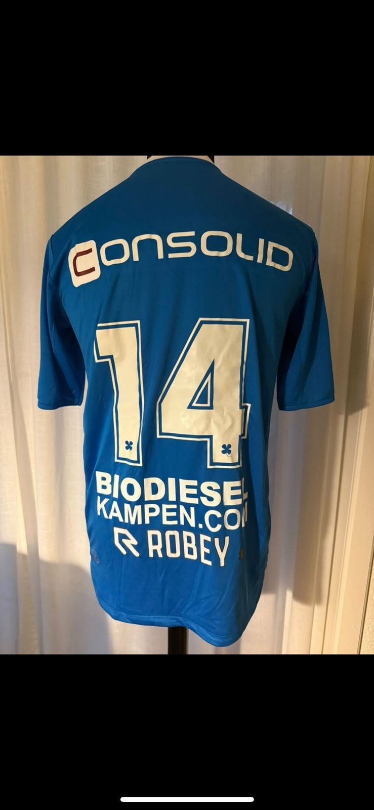 Matchworn wout brama pec zwolle, Verzenden, Zo goed als nieuw, Overige binnenlandse clubs, Shirt