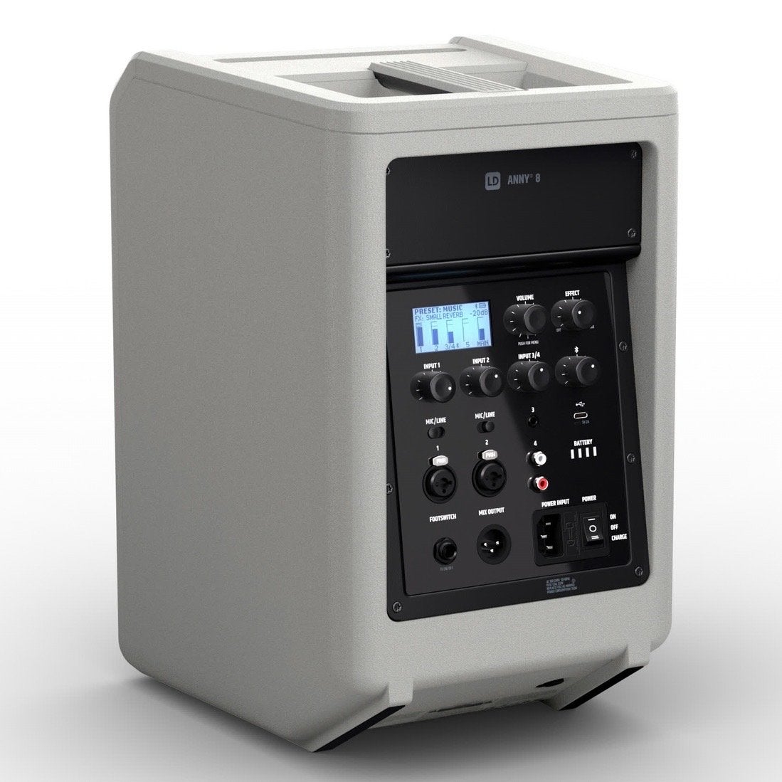 LD Systems ANNY 8 Accu Speaker - Draagbare Party Speaker, AUX-ingang, Party speaker, Zo goed als nieuw, 60 tot 120 watt