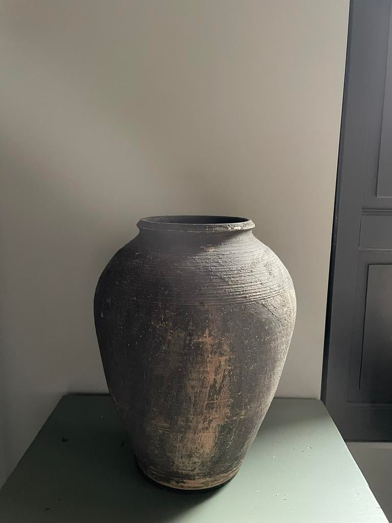 Kruik landelijk~sober, Huis en Inrichting, Woonaccessoires | Vazen, Ophalen, Zo goed als nieuw, Overige kleuren, Minder dan 50 cm