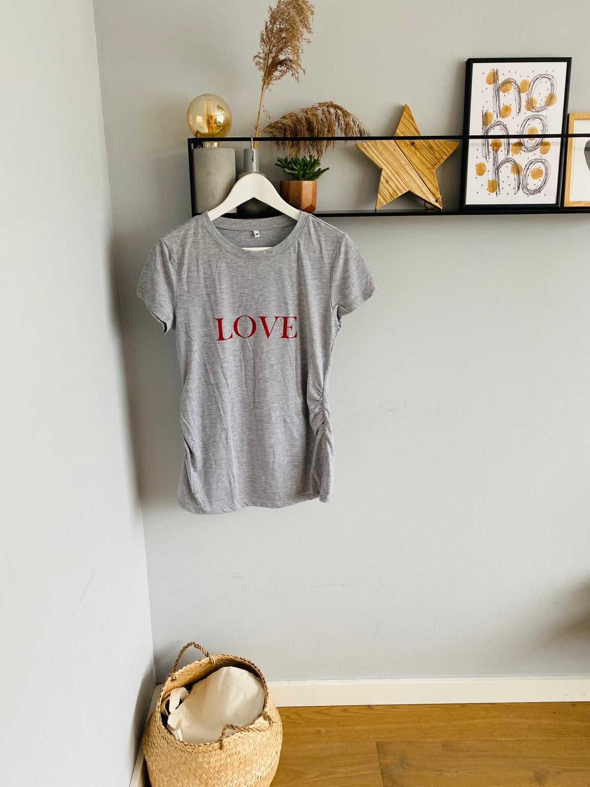 Shirt/ shirtje met korte mouw/ mama top van Marilyn, S/36, Nieuw, Maat 36 (S), Grijs, Shirt of Top