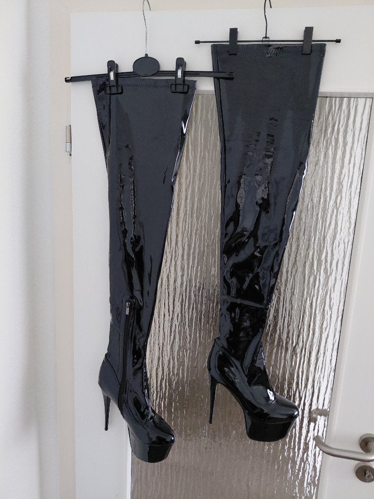 Overknee laarzen maat43, Hoge laarzen, Zwart, Nieuw, Ophalen of Verzenden