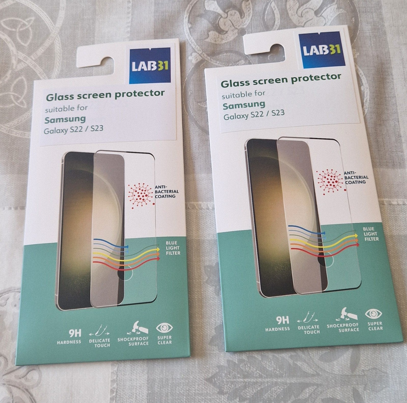 LAB31 Glazen Screenprotector Samsung Galaxy S22 / S23