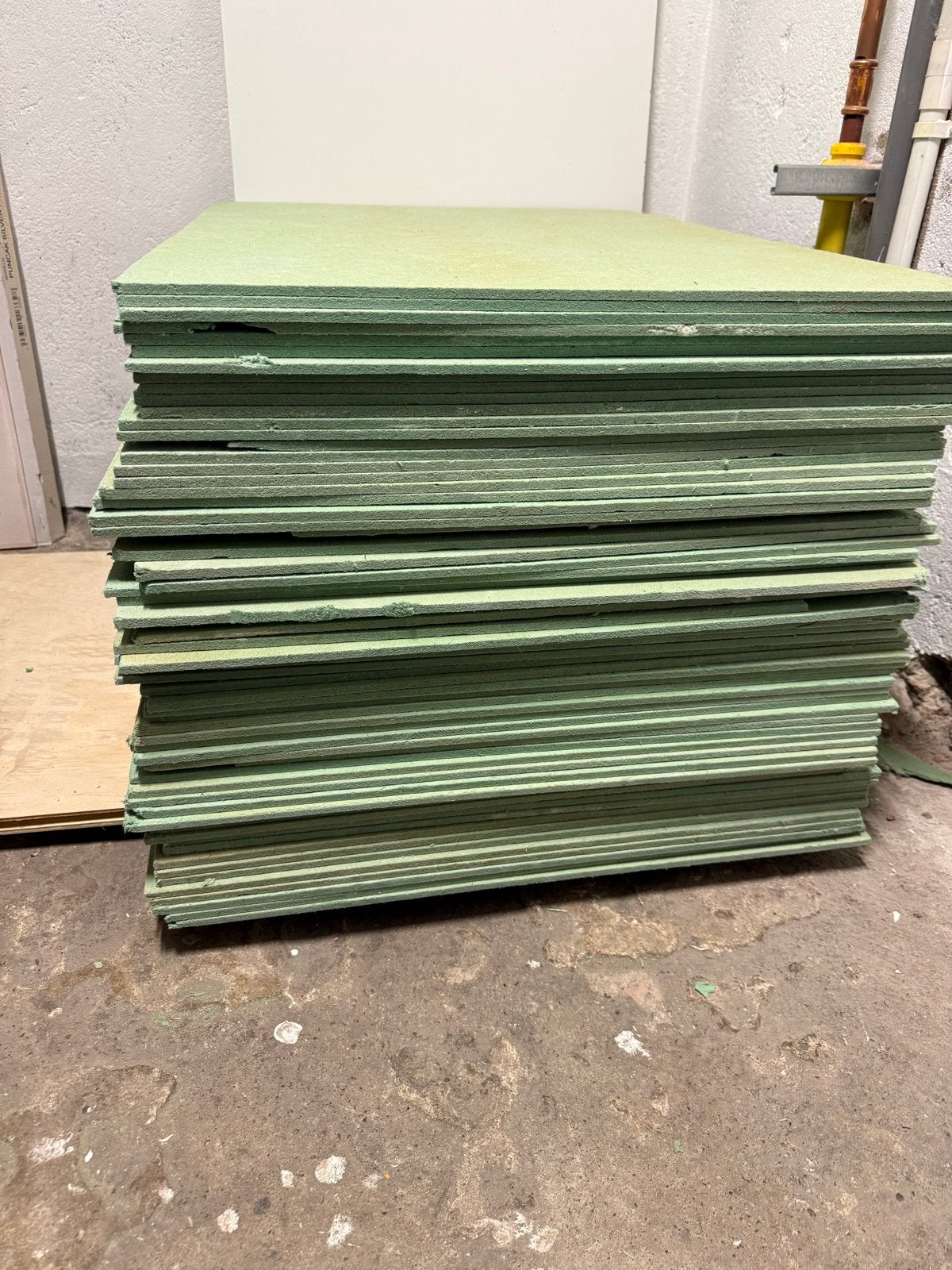 Groene ondervloer platen - diverse maten, Ophalen, Overige materialen, Gebruikt, Overige typen