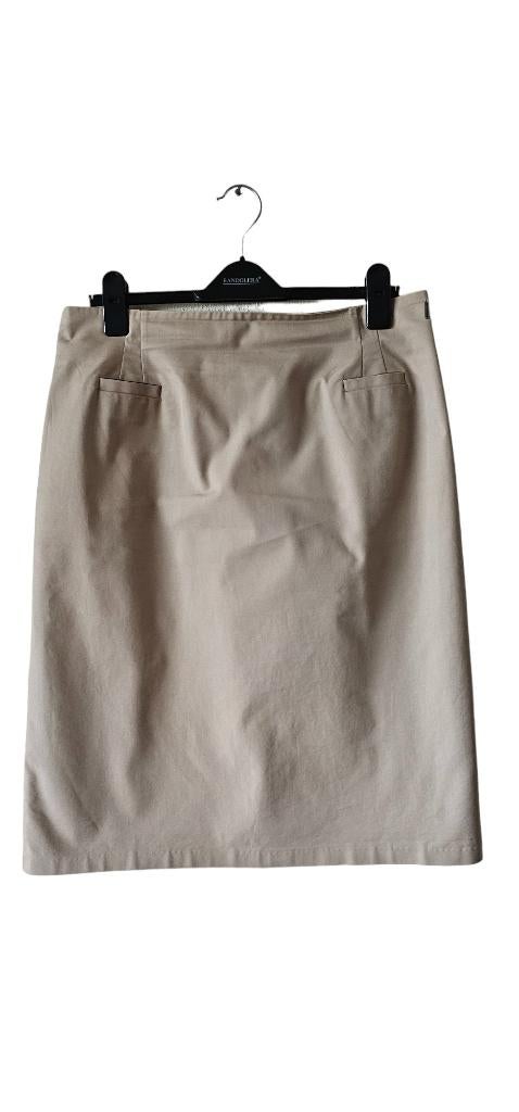 bruine rok van Devernois maat 44 (3524), Beige, Maat 42/44 (L), Ophalen of Verzenden, Gedragen