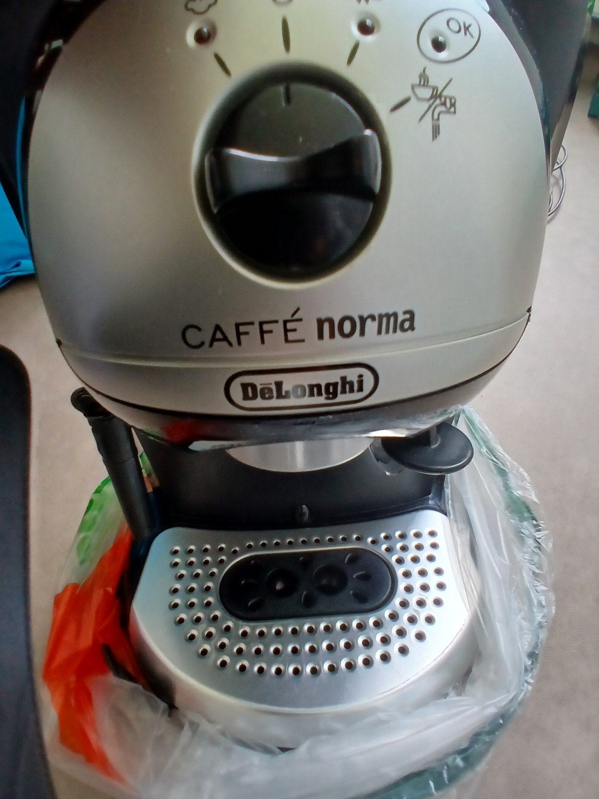 DeLonghi Caffè Norma Espresso Apparaat - Zo goed als nieuw, Witgoed en Apparatuur, Koffiezetapparaten, Espresso apparaat, Gemalen koffie