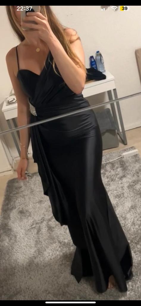 Avondjurk sjiek, Kleding | Dames, Gelegenheidskleding, Galajurk, Zwart, Maat 42/44 (L), Ophalen of Verzenden