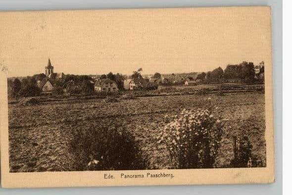 Ede Panorama Paaschberg st 1937, Verzenden, 1920 tot 1940, Gelopen, Gelderland