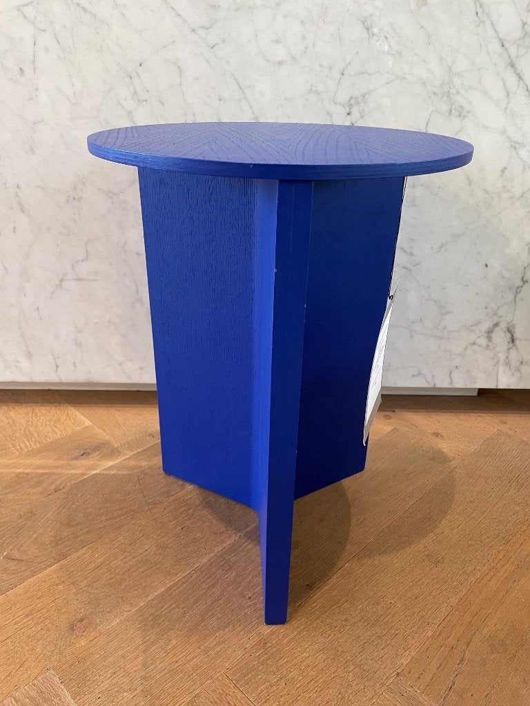 HAY Slit side table Vivid blue, Ophalen, Minder dan 50 cm, Gebruikt, Minder dan 50 cm