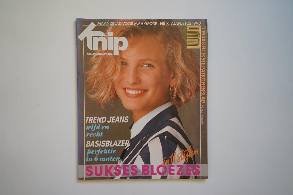 vintage knip patronenblad augustus 1990 jeans blazer, Overige typen, Vrouw, Ophalen of Verzenden, Zo goed als nieuw