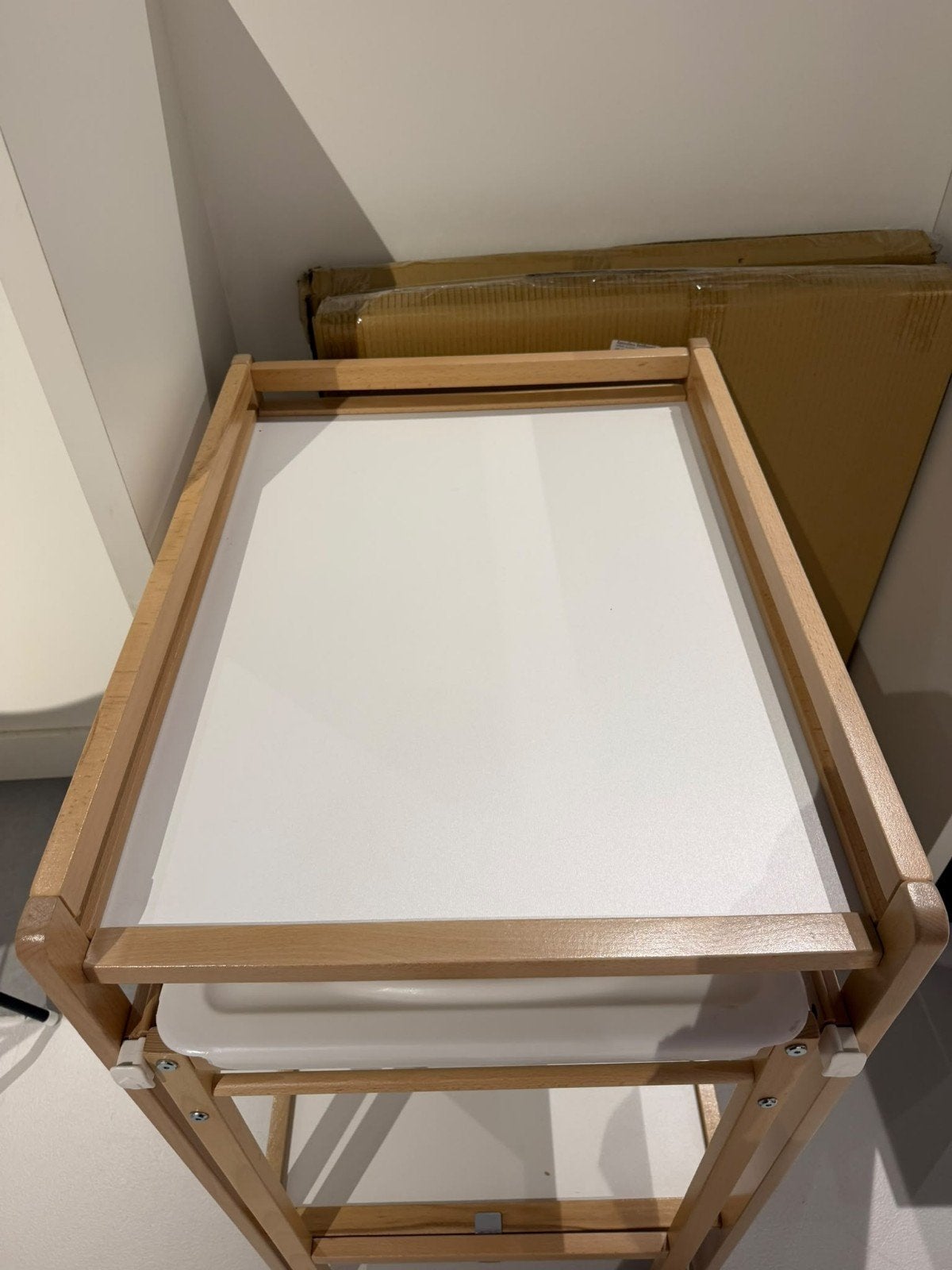 Babypark Exclusief Luiertafel Inclusief Badje - Naturel, Ophalen, 50 tot 70 cm, Nieuw, 100 cm of meer