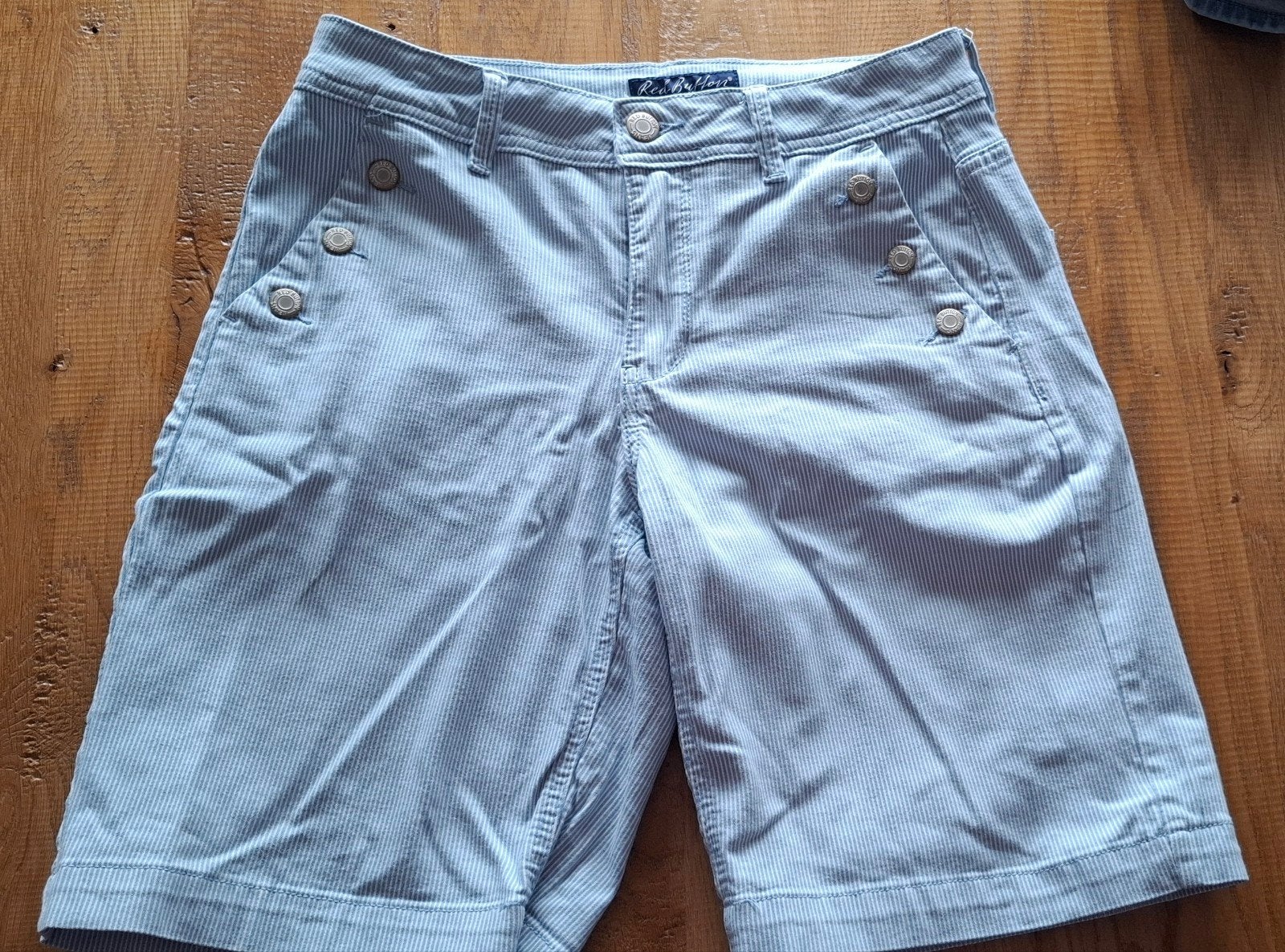 Red Button Bibette Short - Blauw/Wit Gestreept - Maat 36, Kort, Blauw, Ophalen of Verzenden, Zo goed als nieuw