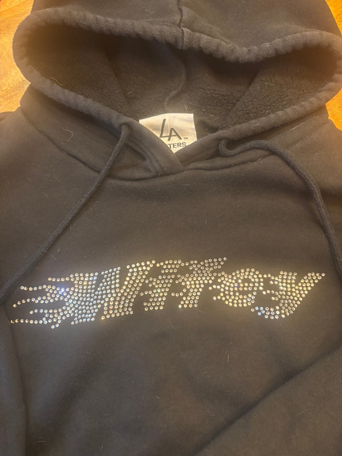 LA SISTERS hoodie, Kleding | Dames, Ophalen of Verzenden, Gedragen, Maat 38/40 (M), Zwart
