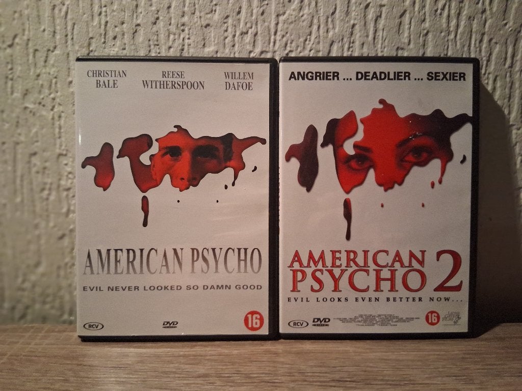 Dvd American Psycho Deel 1 en 2, Vanaf 16 jaar, Ophalen of Verzenden, Zo goed als nieuw, Overige genres