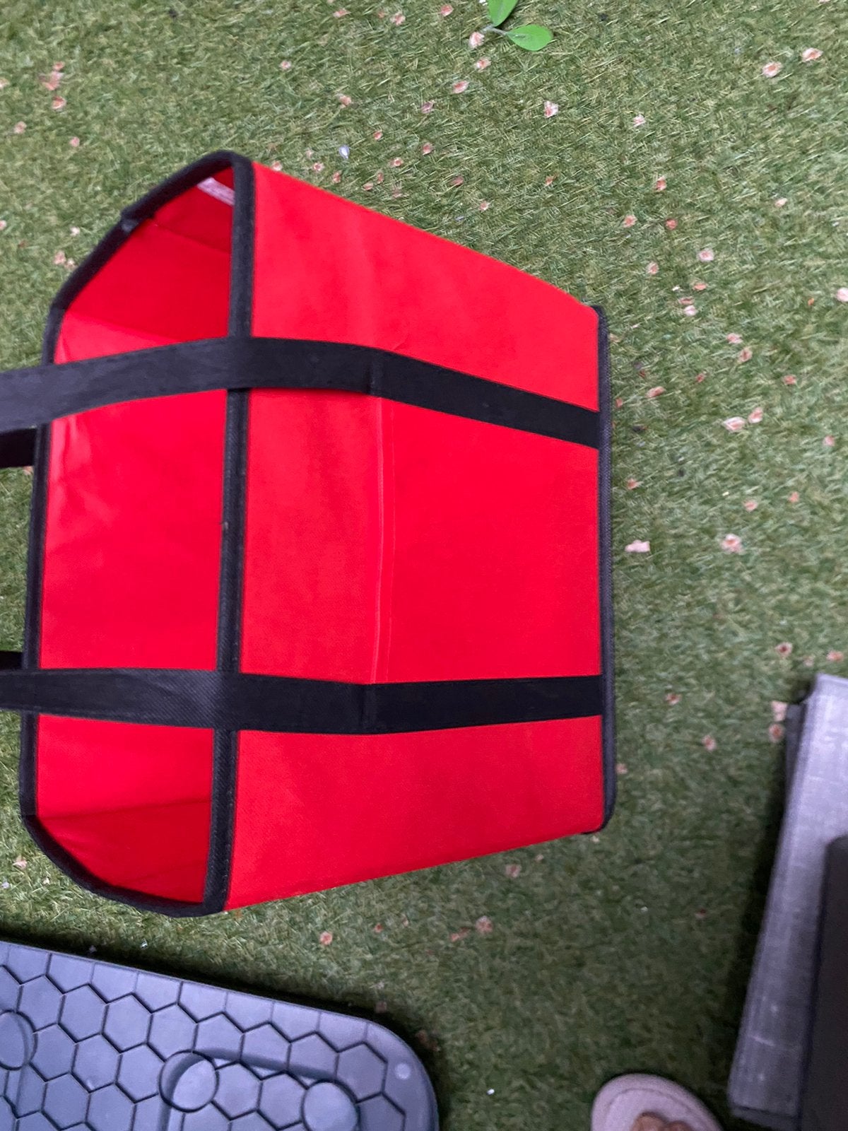Rode opbergtas, Ophalen of Verzenden, Zo goed als nieuw, Kunststof, Minder dan 50 cm