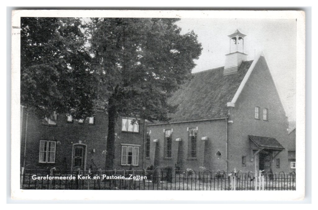Zetten, Gereformeerde Kerk en Pastorie, Ophalen of Verzenden, 1960 tot 1980, Gelopen, Gelderland