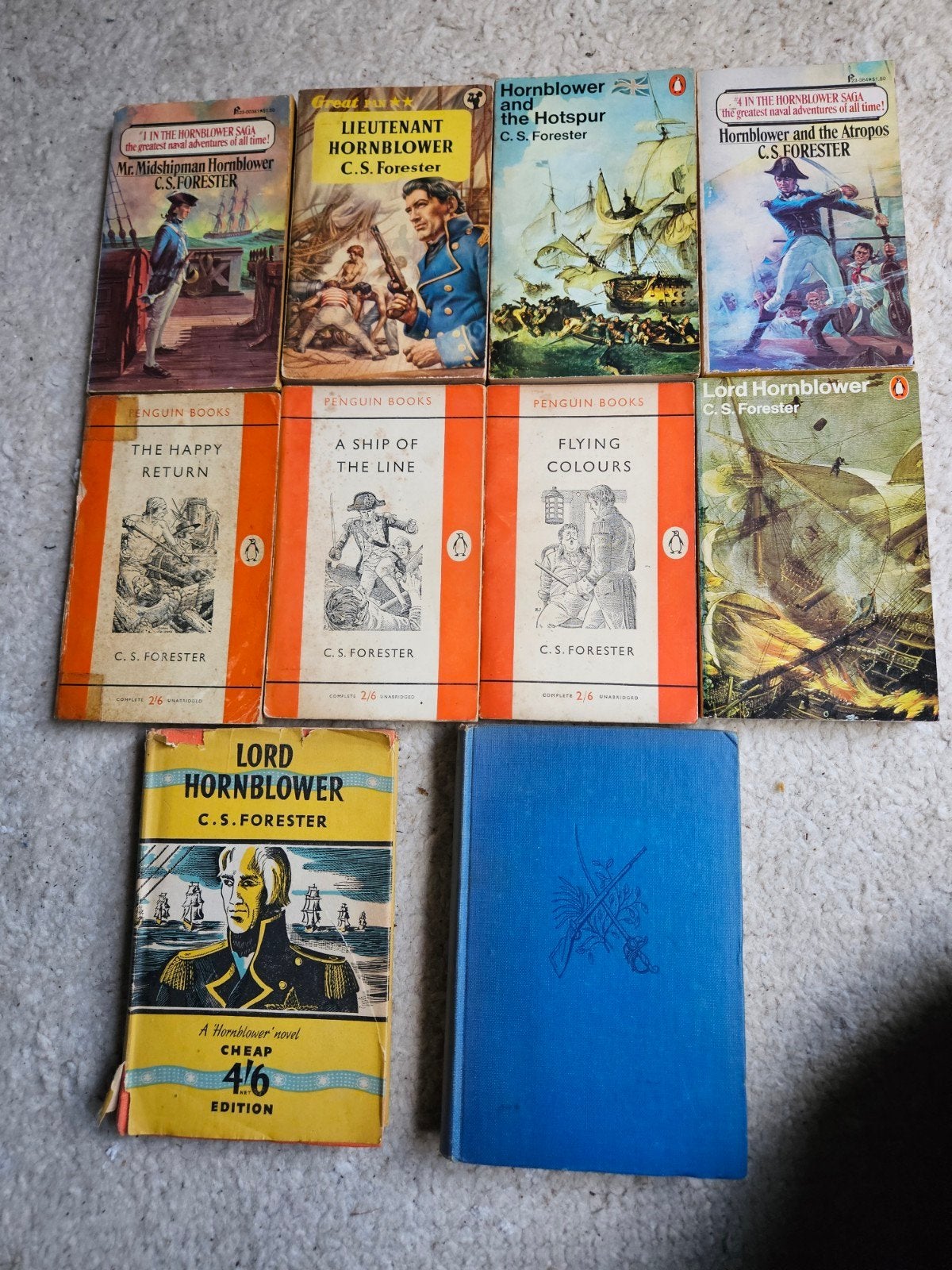 C.S. Forester - Hornblower Boeken Collectie (10 stuks), Ophalen of Verzenden, Gelezen, C.S. Forester, Europa overig