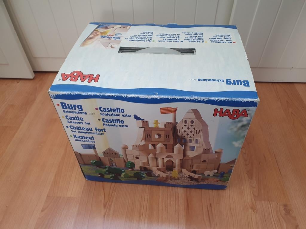 Haba Kasteel blokken met doos, Ophalen of Verzenden, Zo goed als nieuw, Overige merken