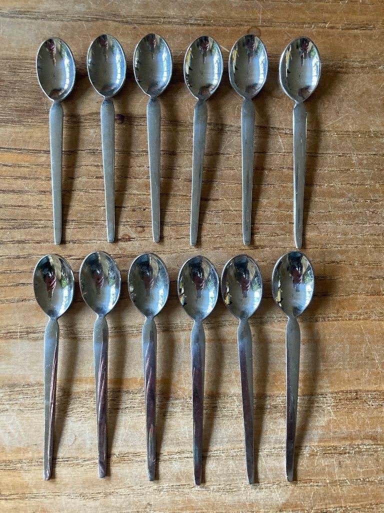 12x Vintage Sola Elite Diana mokka likeurlepeltjes lepeltje, Antiek en Kunst, Ophalen of Verzenden
