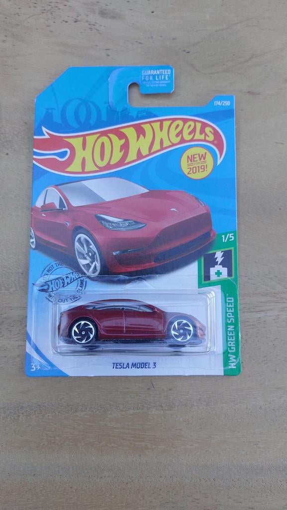 Hot Wheels Tesla model 3, Ophalen of Verzenden, Nieuw, Auto