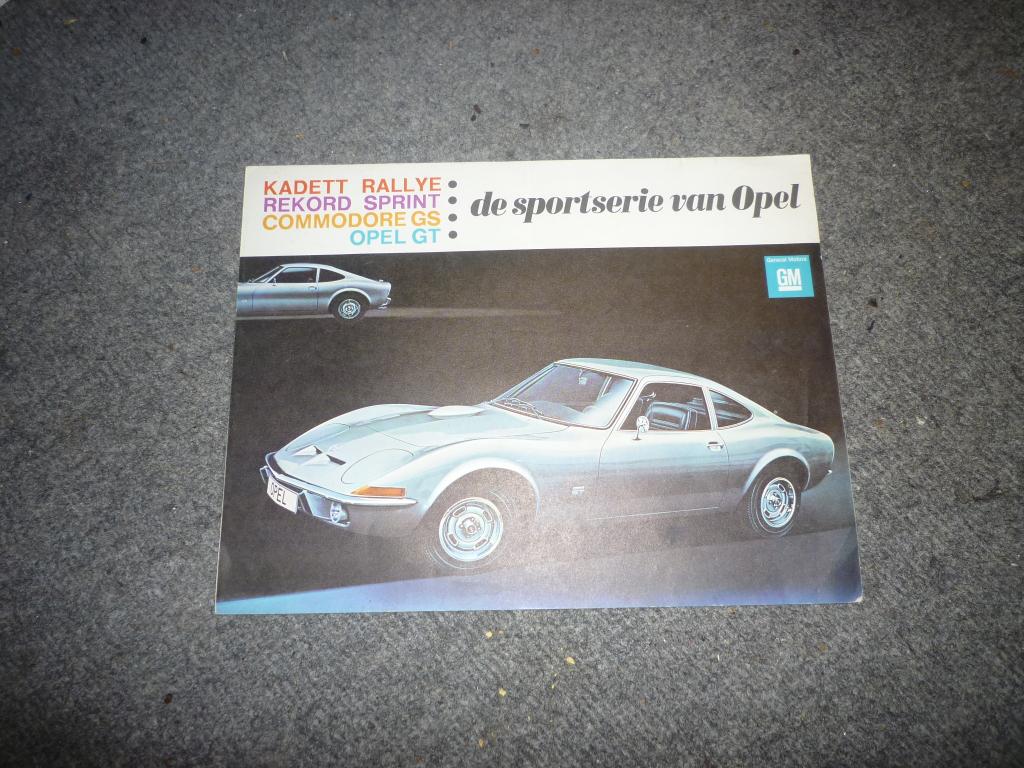 Opel Sportserie folder Rekord, GT Kadett Commodore, Boeken, Ophalen of Verzenden, Zo goed als nieuw, Opel