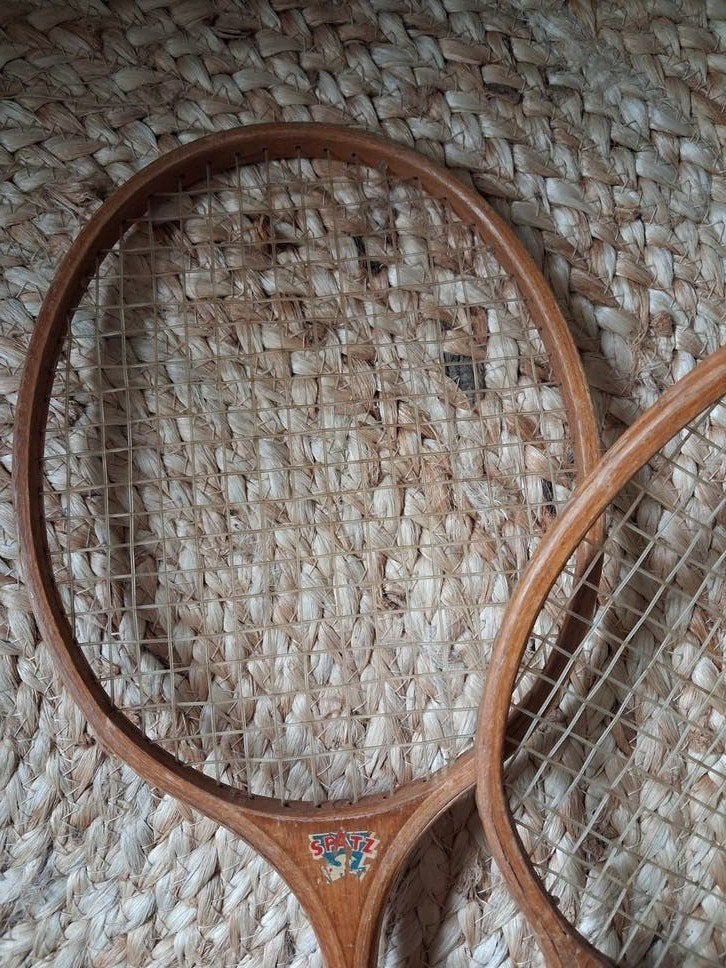 Oude vintage houten kinder tennis rackets, ' SPATZ ', Antiek en Kunst, Ophalen of Verzenden