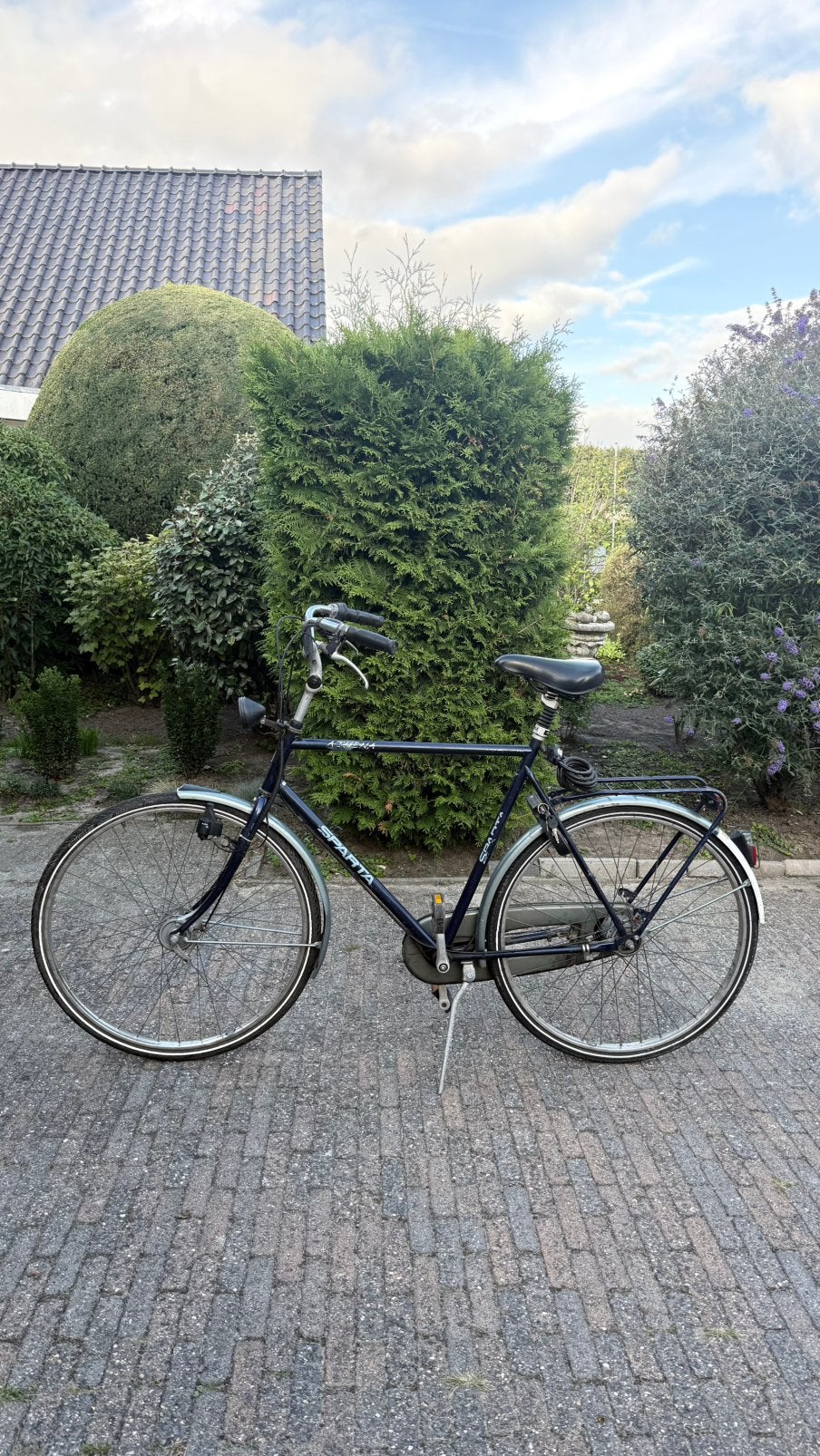 Heren fiets Sparta Athena, 3 versnellingen, nieuwe banden., Fietsen en Brommers, Fietsen | Heren | Herenfietsen, Sparta, Gebruikt