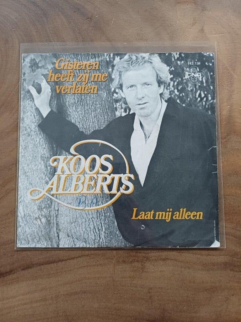 Koos Alberts - Gisteren Heeft Zij Me Verlaten - Vinyl Single, Gebruikt, 7 inch, Ophalen of Verzenden, EP