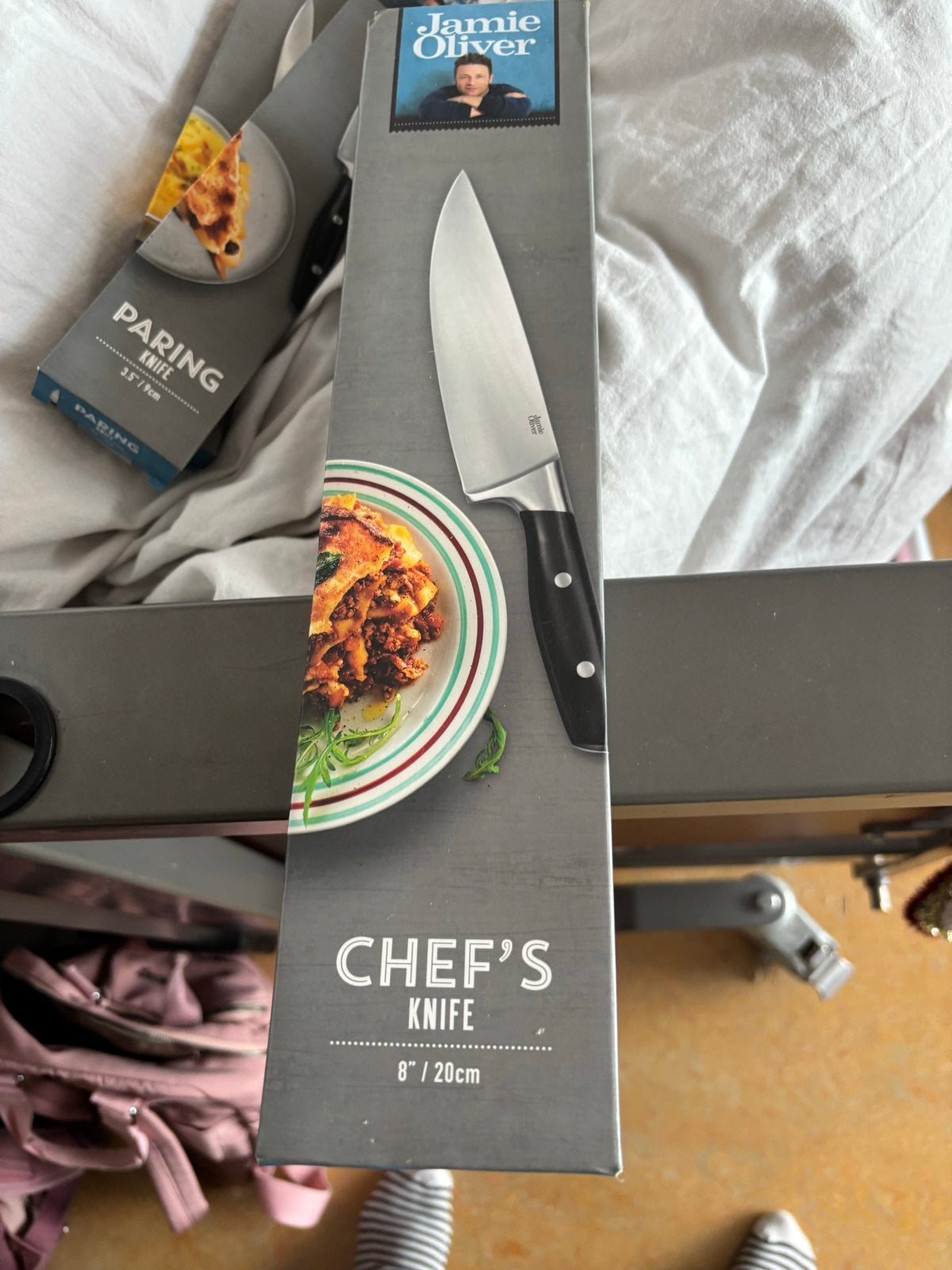 Jamie Oliver Messenset: Chef's, Brood, Paring & Utility Mes, Huis en Inrichting, Keuken | Bestek, Ophalen, Los bestek, Nieuw, Rvs of Chroom
