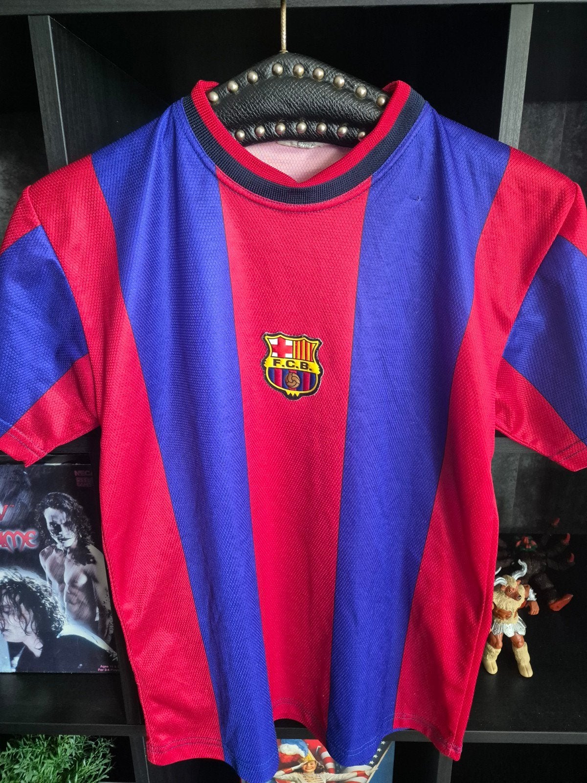 Vintage Barcelona Kluivert 9 T-Shirt - Maat 12 jaar, Ophalen of Verzenden, Gebruikt, Barcelona, Jongen of Meisje