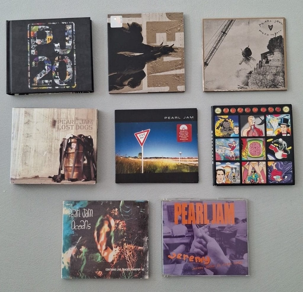 8x Pearl Jam CD collector items ( PJ20 Lost Dogs Singels), Ophalen of Verzenden, Zo goed als nieuw, Overige typen
