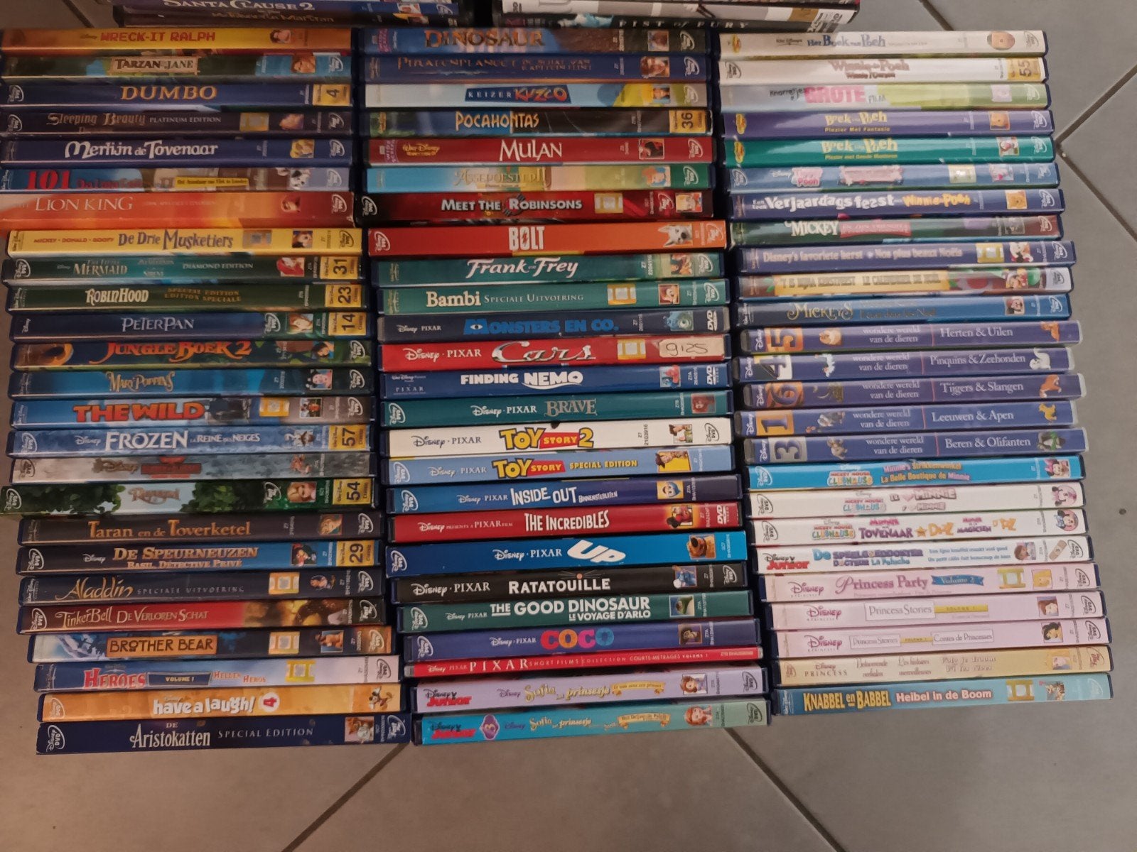 75 Disney Pixar film op dvd, Alle leeftijden, Ophalen of Verzenden, Zo goed als nieuw