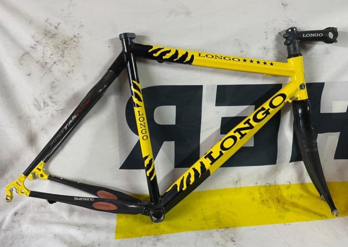 Aluminium Carbon Longo racefiets 55.5ct frame met vork, Verzenden, Zo goed als nieuw, Overige typen