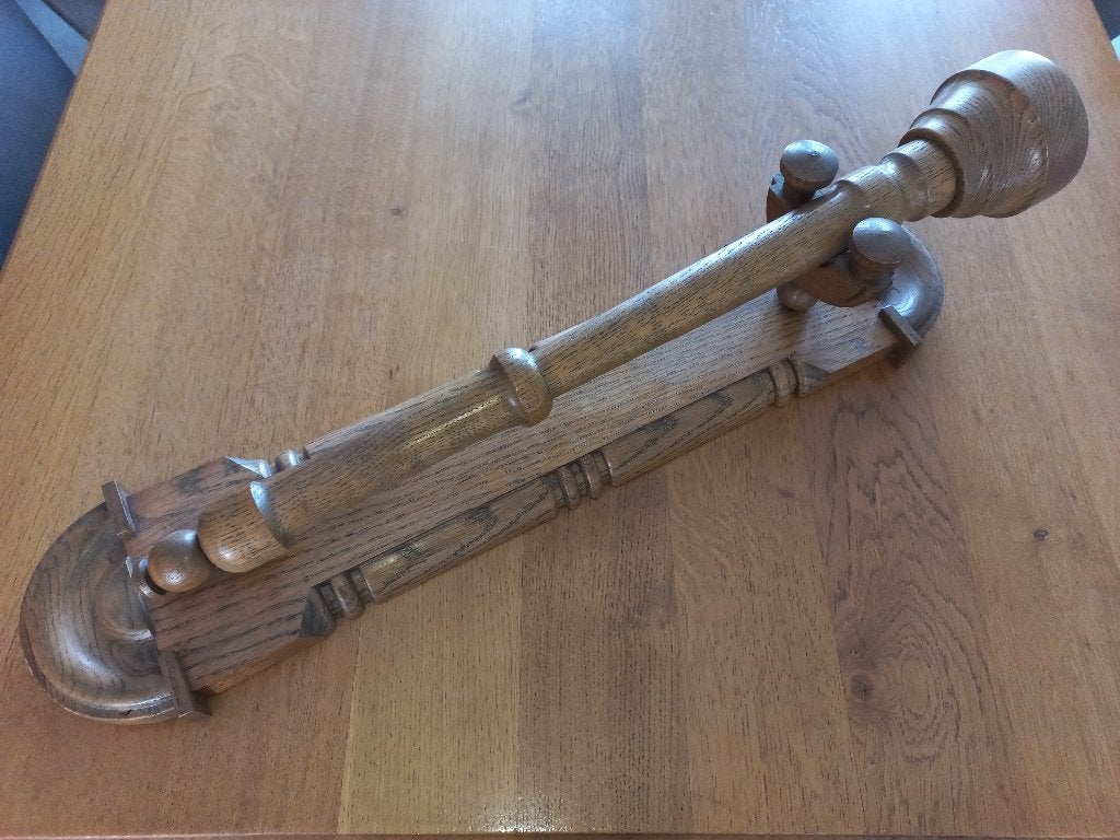 Houten Fakkel, Ophalen, 62 cm, Decoratieobject, Zo goed als nieuw