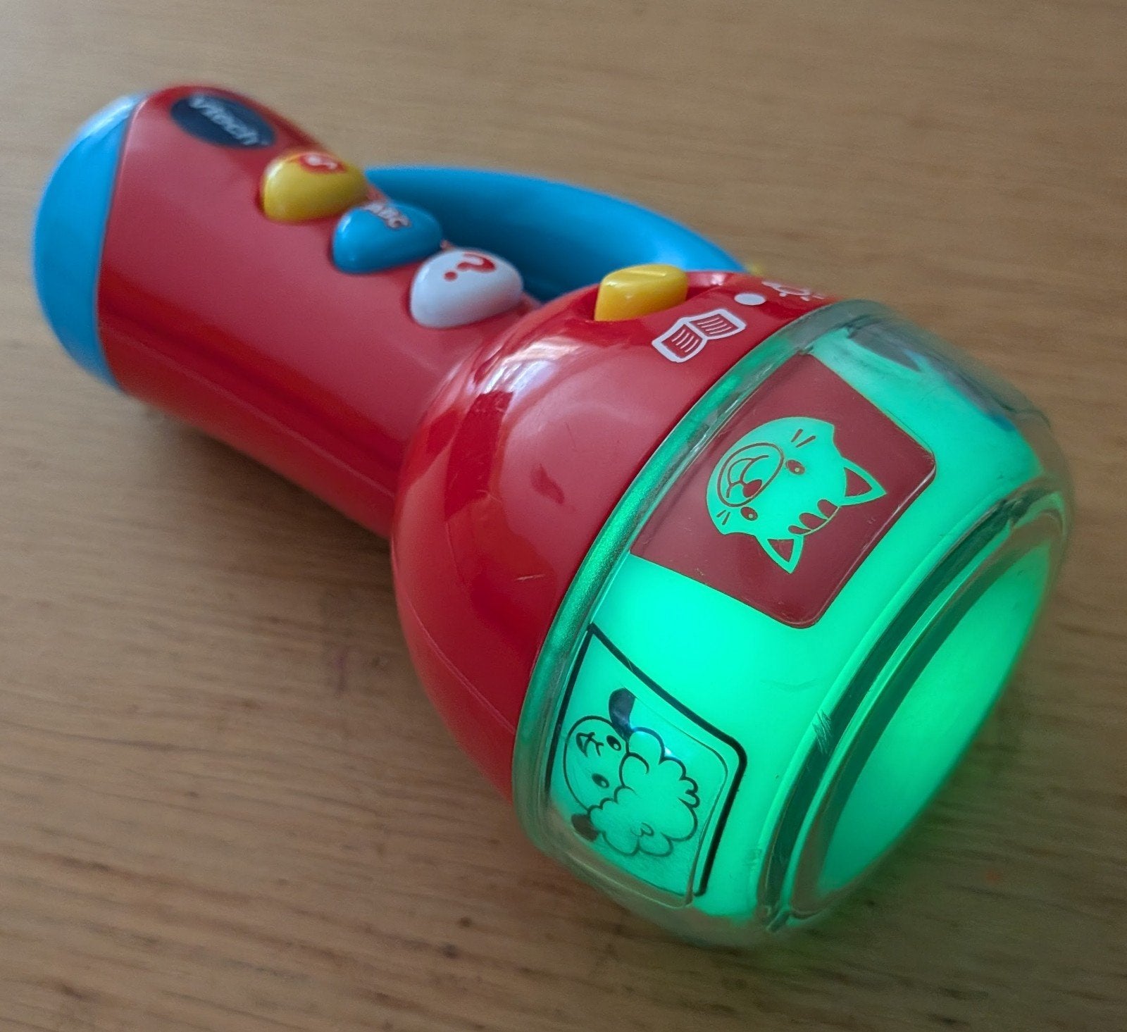 VTech Dierenvriendjes Zaklamp. Interactief, licht en geluid., Ophalen of Verzenden, Zo goed als nieuw, 6 maanden tot 2 jaar