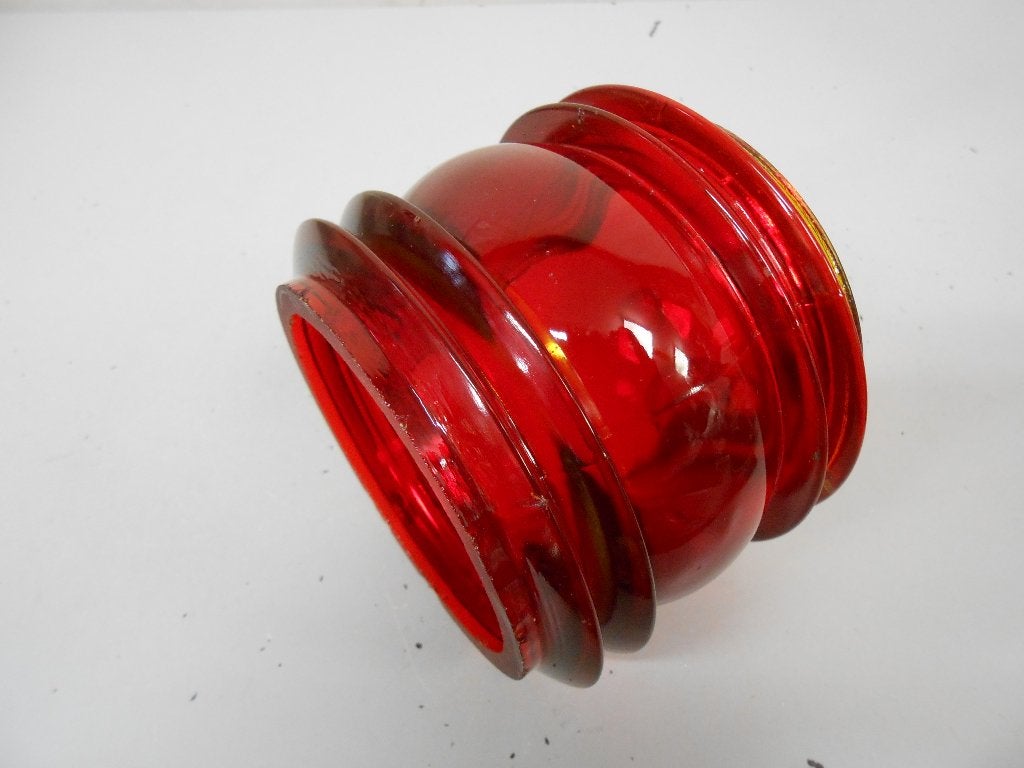 Fresnel lens glas, rood, Ophalen of Verzenden, Gebruikt, Overige typen