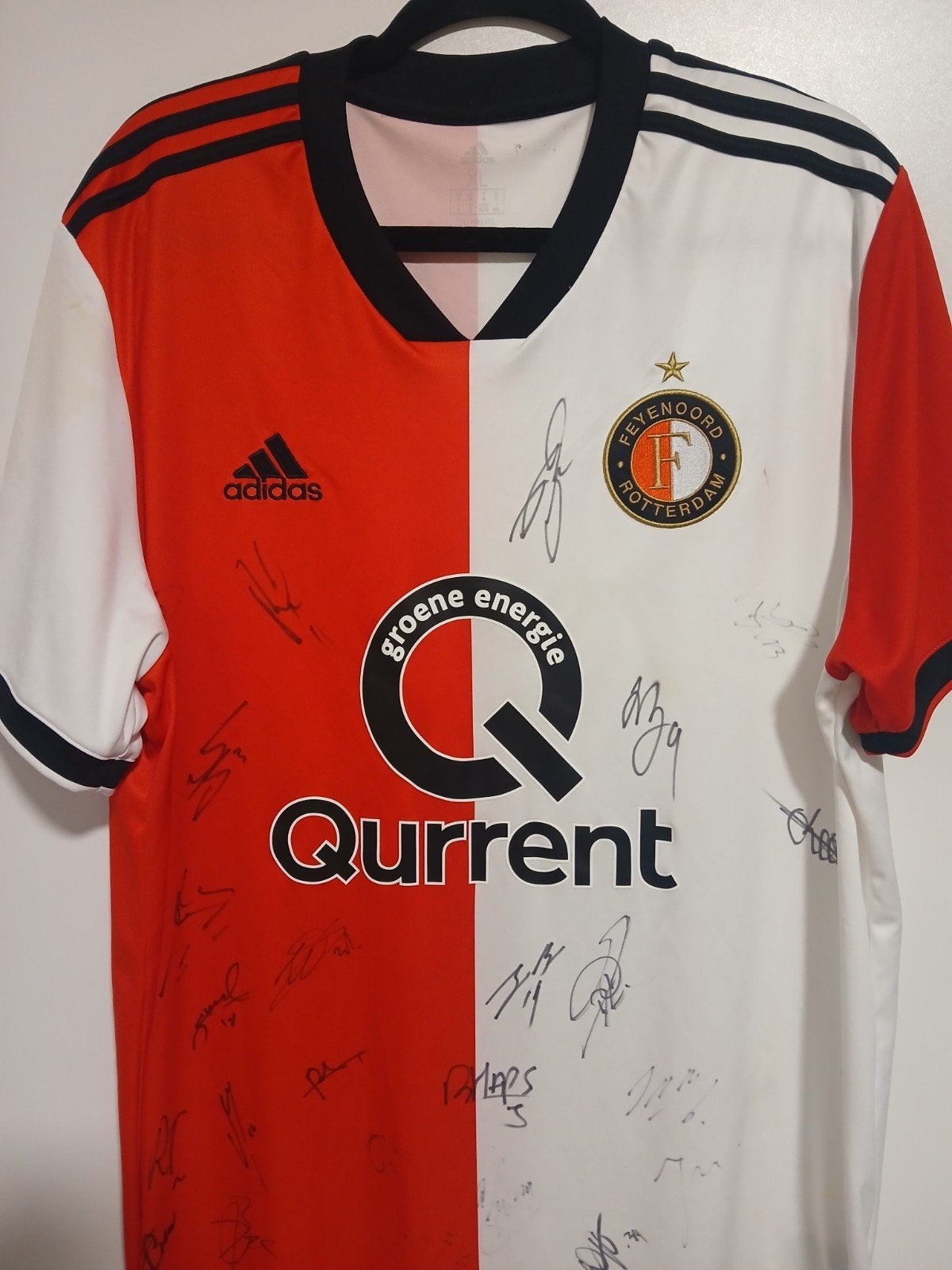 Feyenoord Kampioensshirt 2018-2019 XL - Gesigneerd, Ophalen of Verzenden, Gebruikt, Feyenoord, Shirt