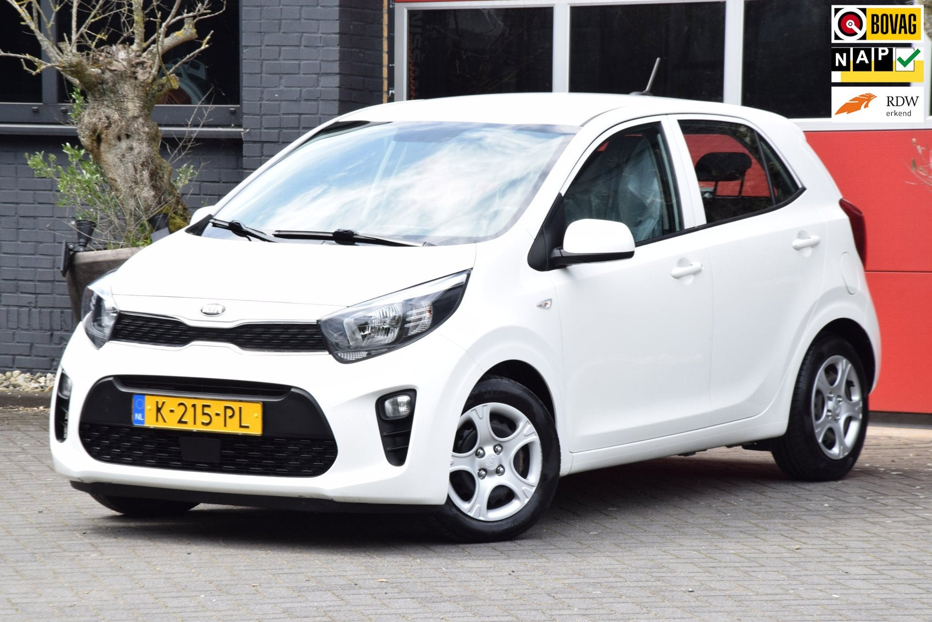 Kia Picanto 1.0 DPi ComfortLine 5p 2021 Airco 5 Deurs 15x op, Voorwielaandrijving, Stof, Wit, Origineel Nederlands