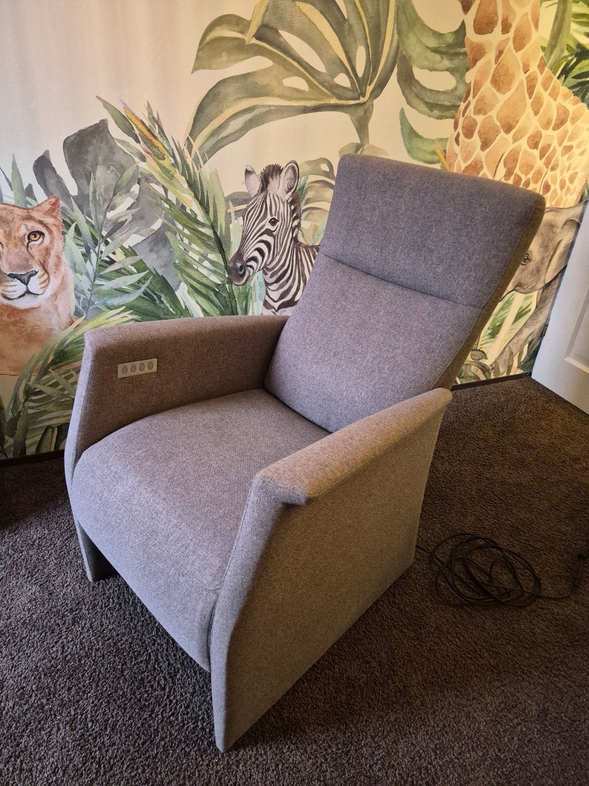 fauteuil sta op stoel luxe prachtige electrische stoel, Huis en Inrichting, Ophalen, Zo goed als nieuw, 50 tot 75 cm