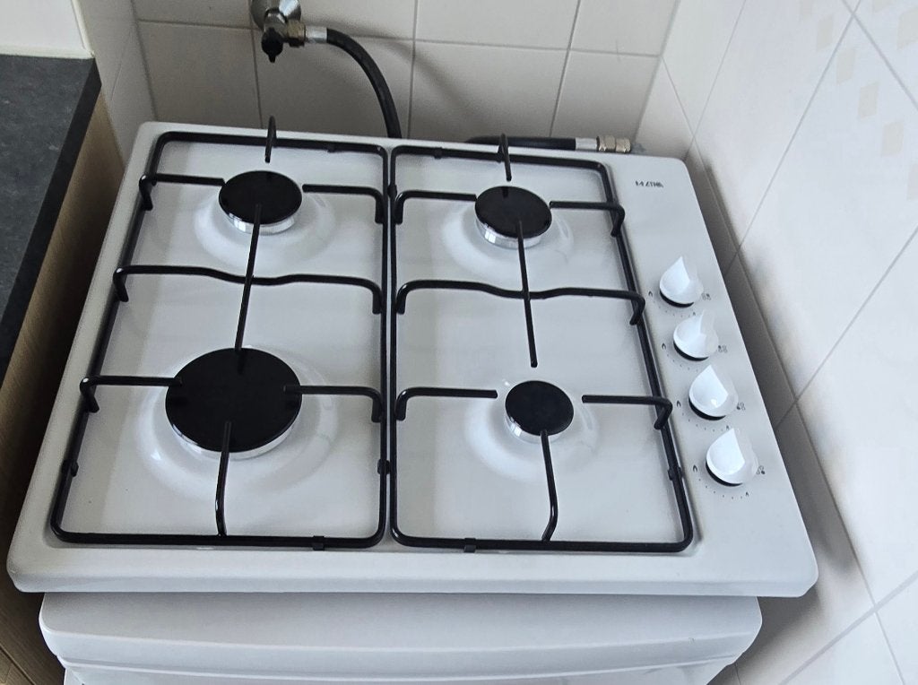 Etna KGV158WIT Vrijstaande Gaskookplaat - Wit, Ophalen, Gebruikt, 4 kookzones, Gas
