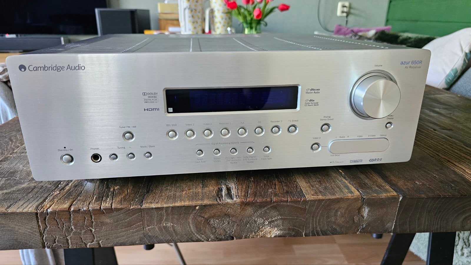 Cambridge Audio Azur 650R AV Receiver - Topklasse Geluid, Overige merken, Ophalen of Verzenden, Zo goed als nieuw, 120 watt of meer