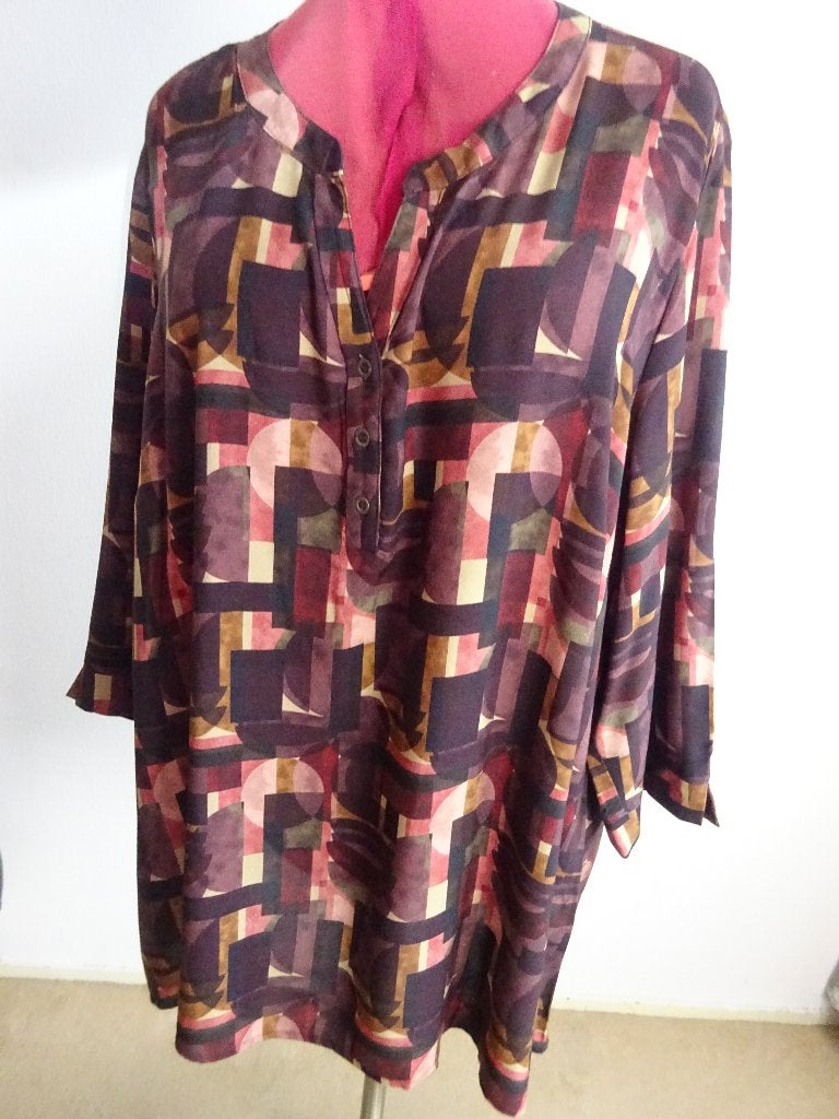 Paprika tuniek mt 52 **Nieuw**, Kleding | Dames, Blouse of Tuniek, Nieuw, Paprika, Meerkleurig