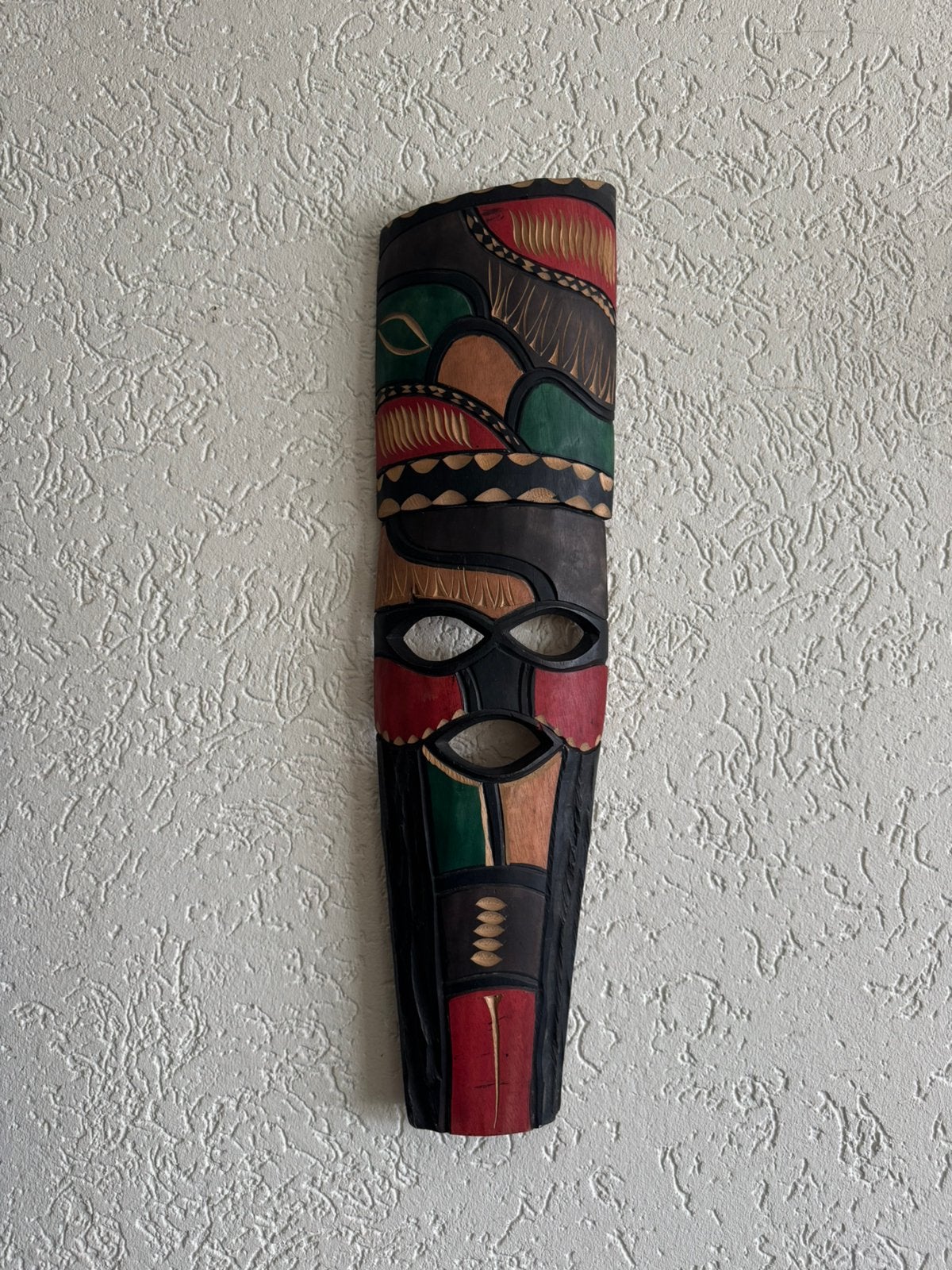 Zuid-Afrikaans houten masker, 60 cm, Ophalen of Verzenden
